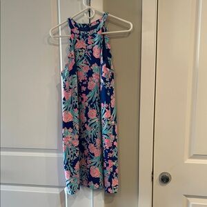 Lilly Pulitzer Blue and Pink Floral Dress